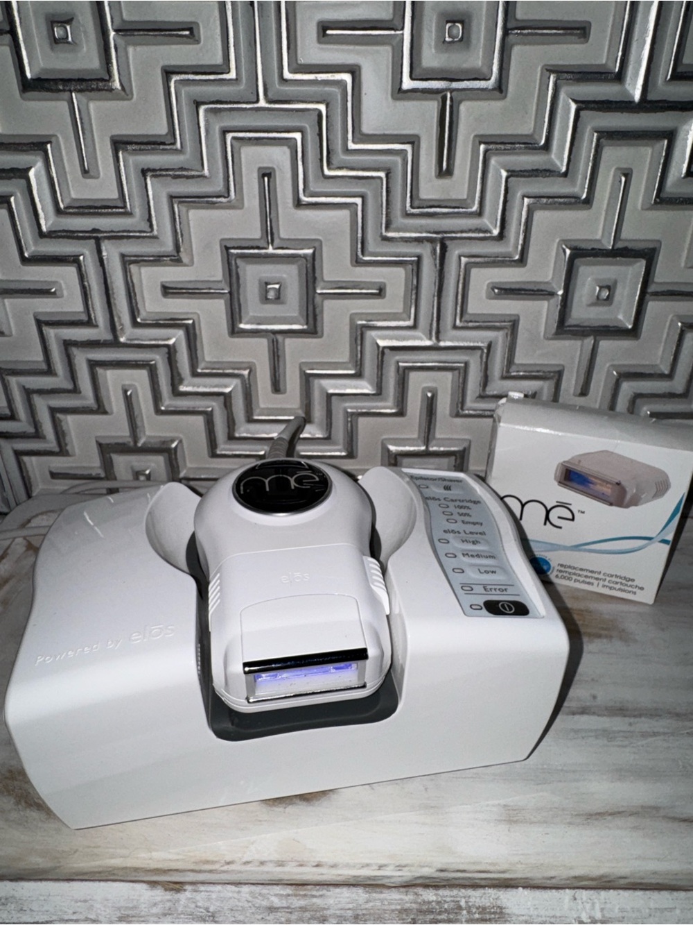 ME Makeover Essentials White and Black IPL Handheld Hair Removal System